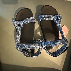 Sam & Libby Blue Knotted Sandals